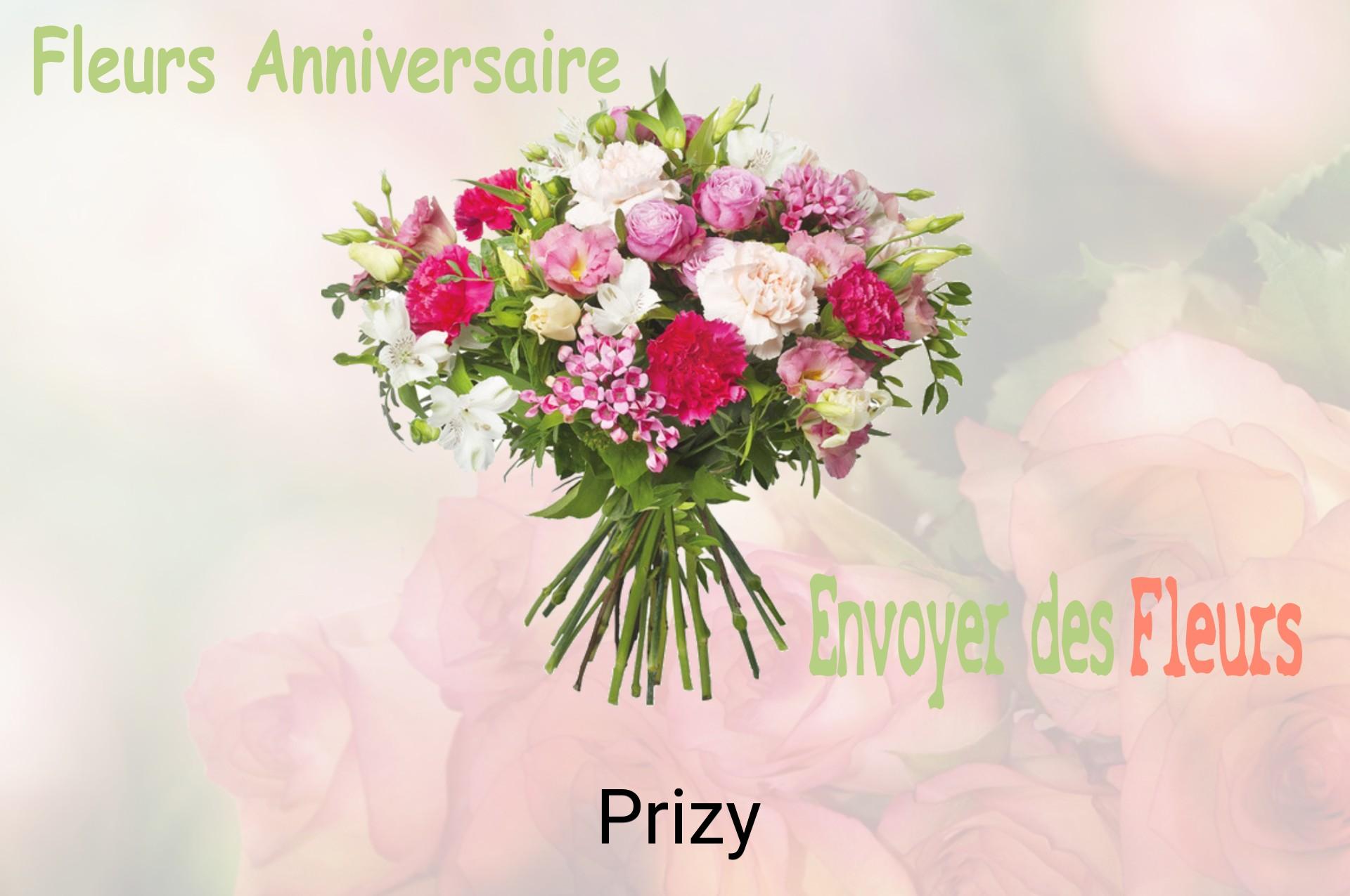Bouquet de fleurs d’anniversaire livré à Prizy